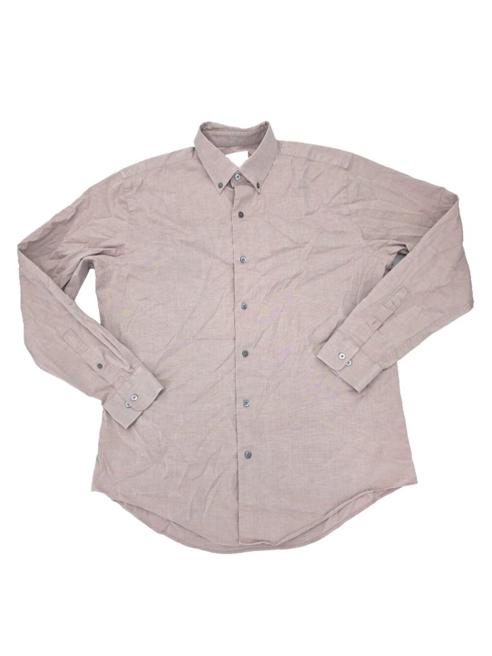 Banana Republic Stretch Button Shirt Mens Large Long Sleeve Cotton Blend Solid